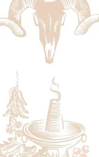 线条火锅与羊头矢量素材