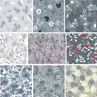 服装无缝印花矢量图