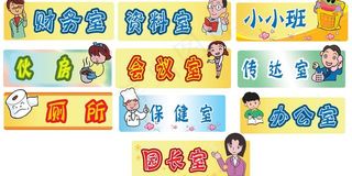 幼儿园特殊门牌图片