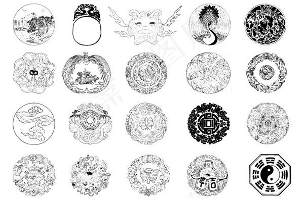 中国古典矢量素材XV