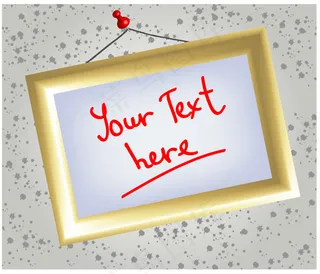 相框，留言板，白板矢量素材