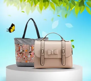 女包春天背景 夏天背景图片