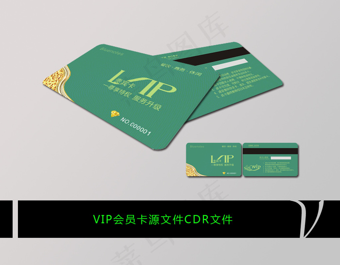 VIP会员卡模版VIP卡VIP模版cdr矢量模版下载