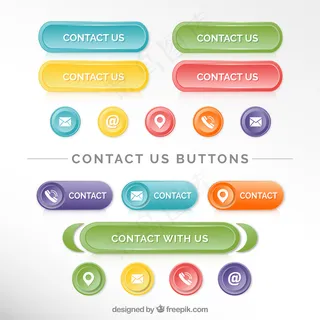 漂亮的联系人按钮收集