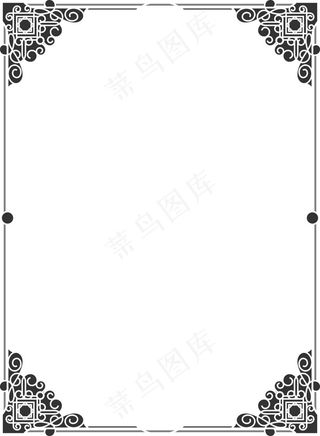 精美古典花边边框设计矢量素材