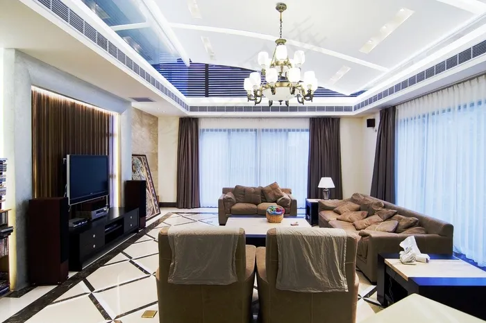 中式客厅装修设计效果图