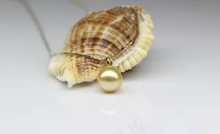 南洋金珍珠吊坠图片