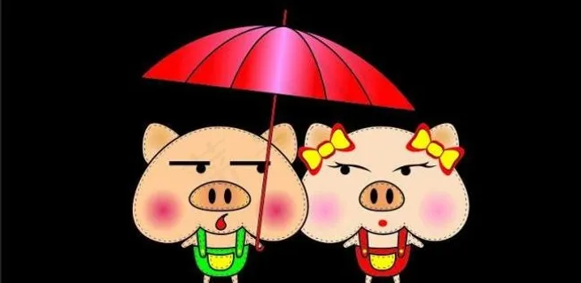 猪罗罗和猪露露图片