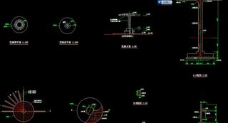 圆形单柱花架无坐位图片