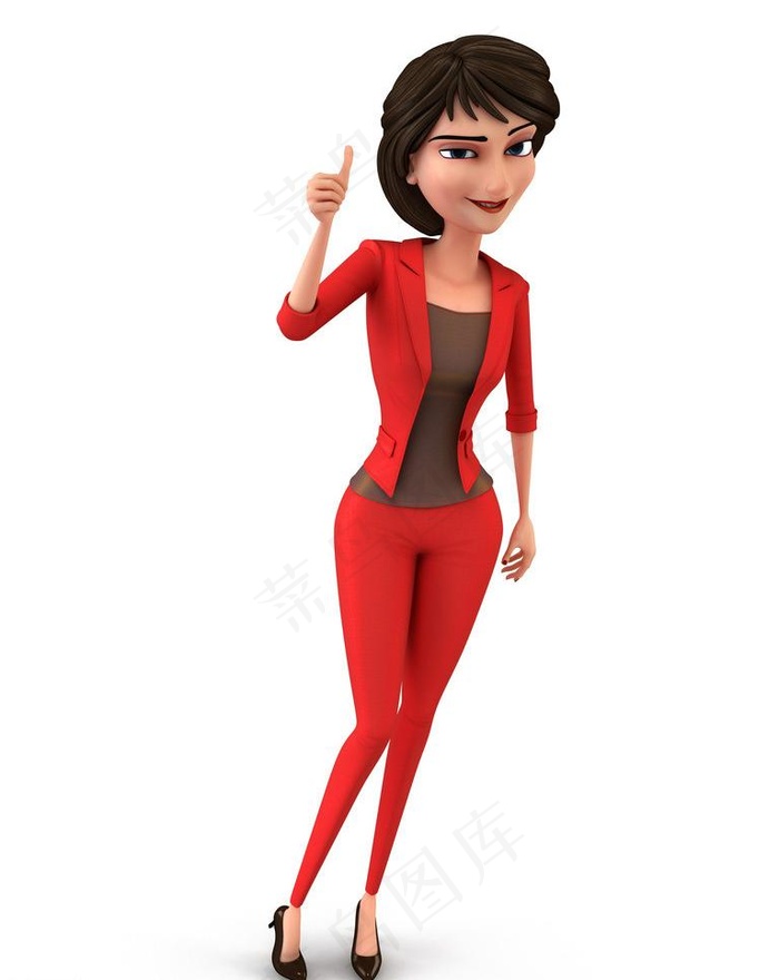 3d商务女士图片