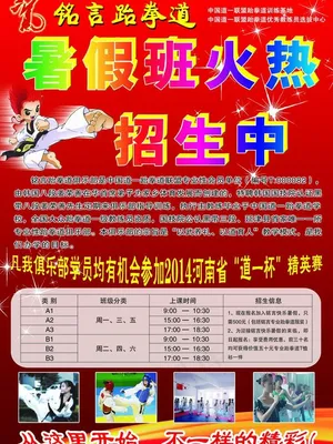 跆拳道彩页图片