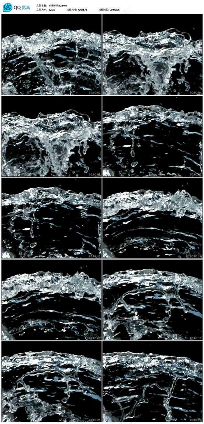 实拍水滴水珠视频素材