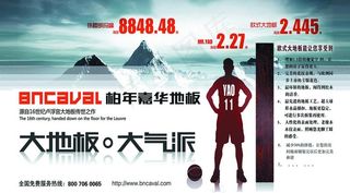 柏年嘉华地板宣传dm图片