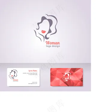 时尚女人名片