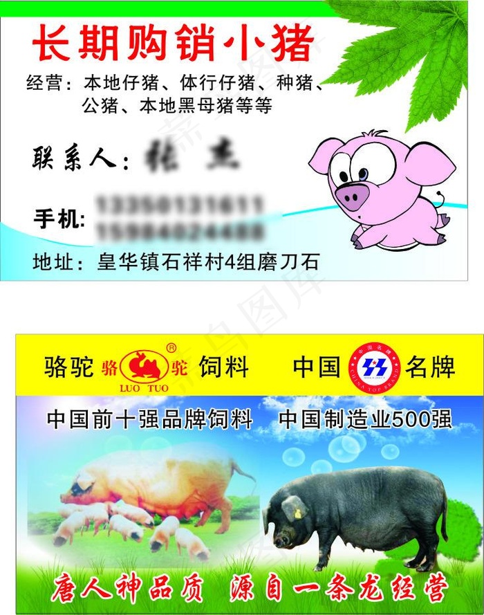 骆驼饲料cdr矢量模版下载
