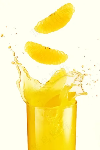 动感橘子果汁高清图片