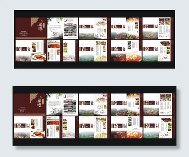 高档菜谱菜单设计矢量素材 高档菜谱菜单设计矢量素材