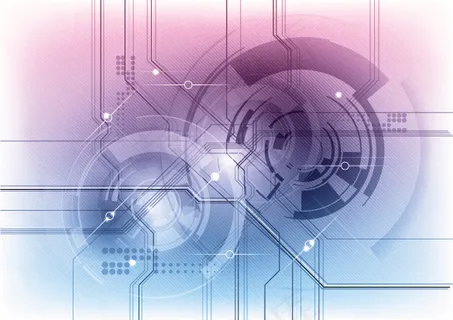 未来技术的蓝色背景矢量