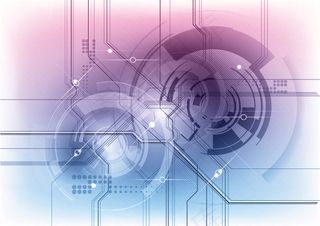 未来技术的蓝色背景矢量