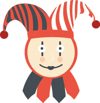 卡通马戏团小丑人物设计海报素材