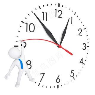 3D小人创意时钟