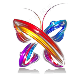 梦幻发光蝴蝶PNG免扣素材