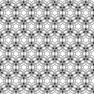 伊斯兰图案的单色模式