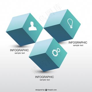 几何信息图表设计