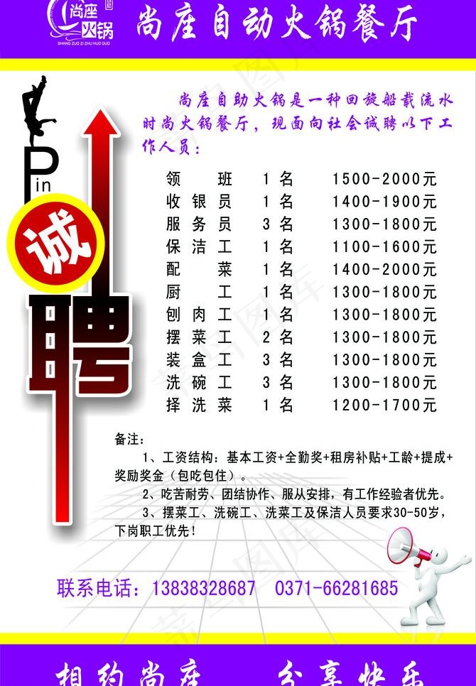 火锅招聘图片psd模版下载