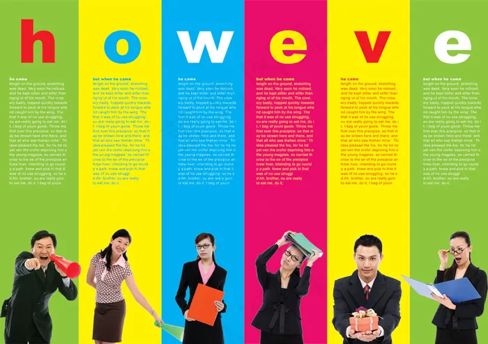 炫彩商业概念画册PSD分层素