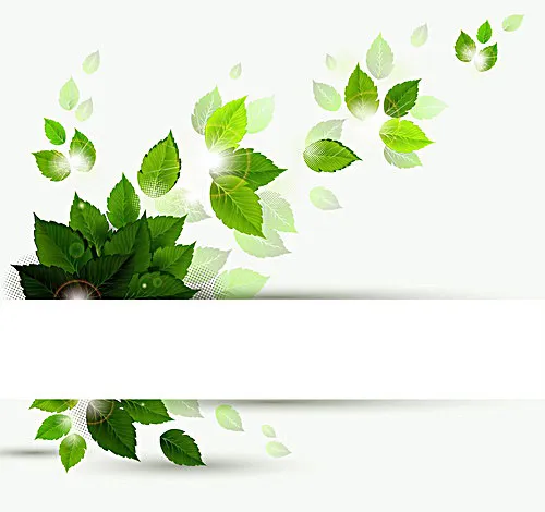矢量绿叶背景设计eps,ai矢量模版下载