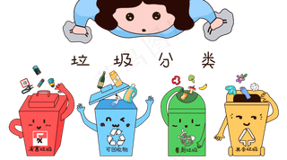 扔垃圾垃圾分类,免抠元素