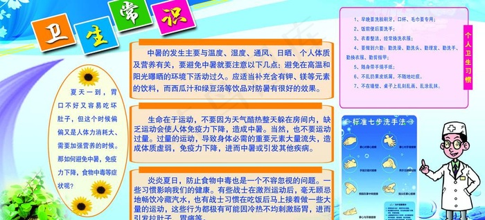 卫生常识图片(6476X3307(DPI:70))psd模版下载