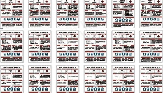 安监局危险品仓库化学品安全周知卡