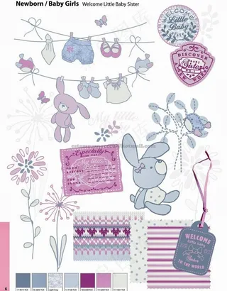 兔子 贴布绣 吊牌图片