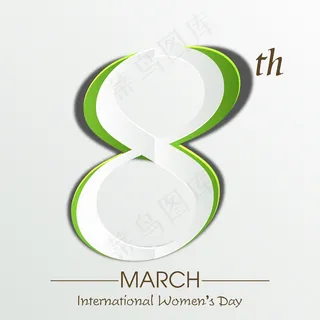 三八妇女节贺卡或海报设计与时尚的文...