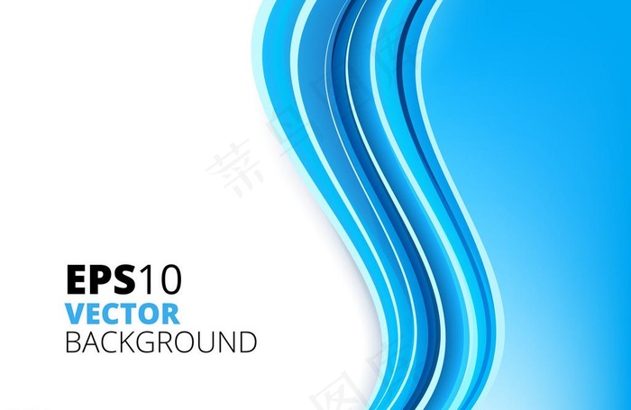 蓝色动感线条图片