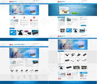 电子设备科技公司网站模板psd素材