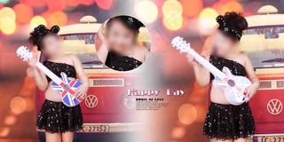 小猫儿童相册PSD模板