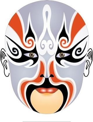 毛贲 五雷阵 京剧脸谱 卡通脸谱 ...