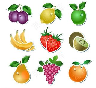 香蕉蓝莓柠檬苹果葡萄图片