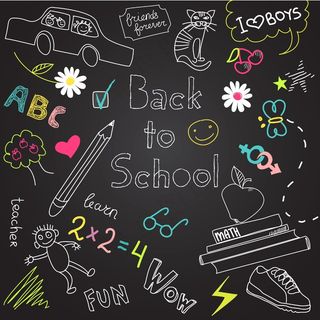 回到学校的涂鸦