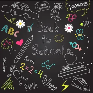 回到学校的涂鸦