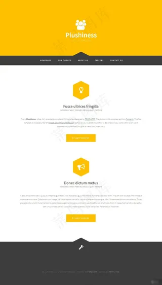 橙色大气网页设计