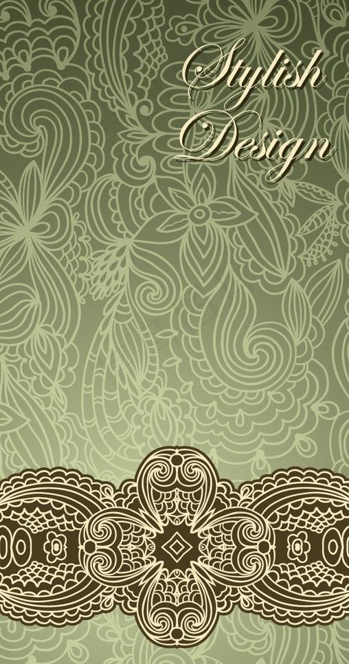 欧式复古花纹图片