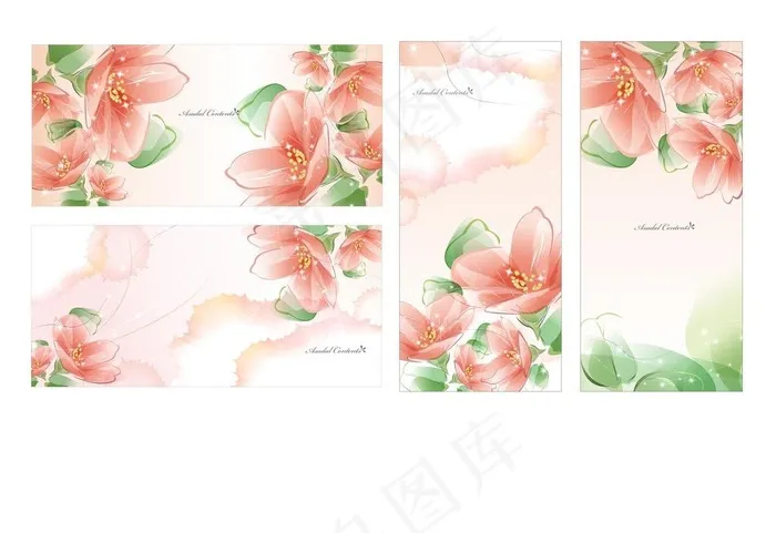 春季 花朵 展板图片cdr矢量模版下载