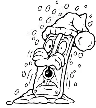 温度计天气预报寒冷矢量图