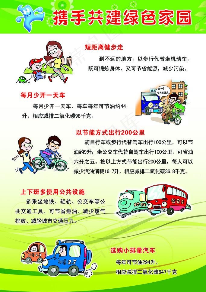 携手共建绿色家园图片