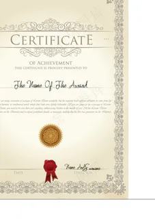 证书模板设计03矢量