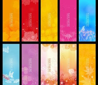 精品时尚科技展板素材一组图片